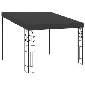 vidaXL v&aelig;gmonteret pavillon 3x3x2,5 m antracitgr&aring;