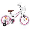 vidaXL B&oslash;rnecykel 12 tommer til 2-4 &aring;r gamle Hvid