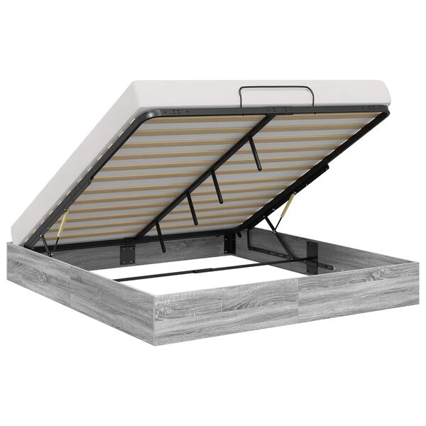 vidaXL Ottoman Sengestel Gr&aring; Sonoma 203 x 180 x 25 cm Konstrueret tr&aelig;