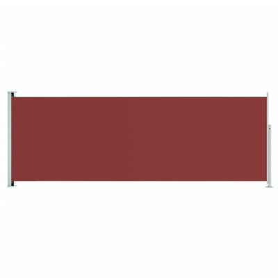 vidaXL sammenrullelig sidemarkise til terrassen 220x600 cm rød