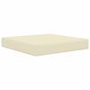 vidaXL Udend&oslash;rs Sofa Pude Creme 60 x 60 x 8 cm Polyester
