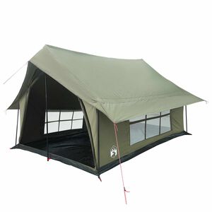 vidaXL Hyttetelt Army Gr&oslash;n 340 x 246 x 210 cm Polybomuld