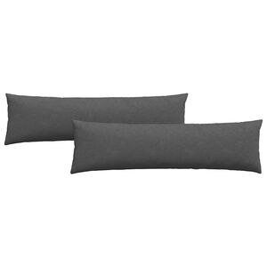 vidaXL Sofapuder 2 pcs M&oslash;rkegr&aring; 145 x 40 cm Velourstof