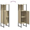 vidaXL badev&aelig;relsesskab 33x33x120,5 cm konstrueret tr&aelig; sonoma-eg
