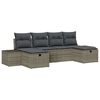 vidaXL Havesofa S&aelig;t 6 stk. Gr&aring; polyrattan