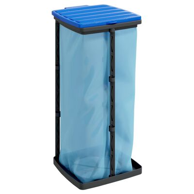 vidaXL affaldsposeholdere 2 stk. 60 l PP sort og blå