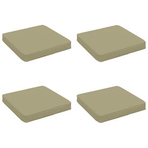 vidaXL 4-Stykke S&aelig;depuder VUGHT 4 pcs 100% polyester Lys gr&oslash;n