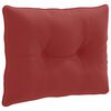vidaXL Rygpude PUTTEN 100% polyester Vinr&oslash;d 60 x 40 x 10 cm