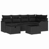 vidaXL Havesofa S&aelig;t 7 stk. Poly rattan