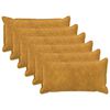 vidaXL Pudebetr&aelig;k 6 stk. HOUTEN Gul 40 x 70 cm Mikrofiber Fleece