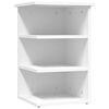 vidaXL sideskab 35x35x55 cm konstrueret tr&aelig; hvid