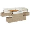 vidaXL Havesofa S&aelig;t 9 stk. Beige Poly rattan