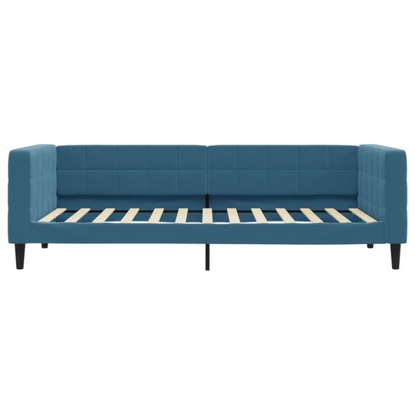 vidaXL daybed med madras 100x200 cm velour blå