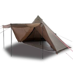 vidaXL 8-personers campingtelt vandt&aelig;t brun