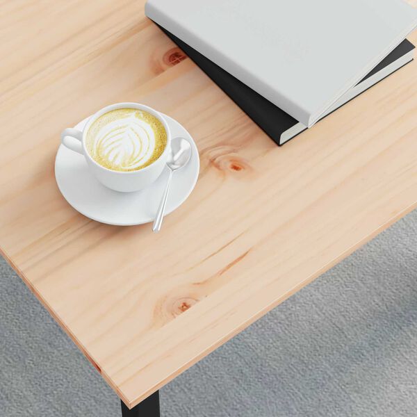 vidaXL Sofabord Naturfarvet 60 x 30 x 36 cm Massiv fyrretr&aelig;