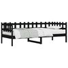 vidaXL daybed 90x200 cm massivt fyrretr&aelig; sort