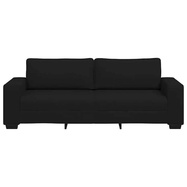 vidaXL 3-personers sofa 220x77x82 cm stof sort