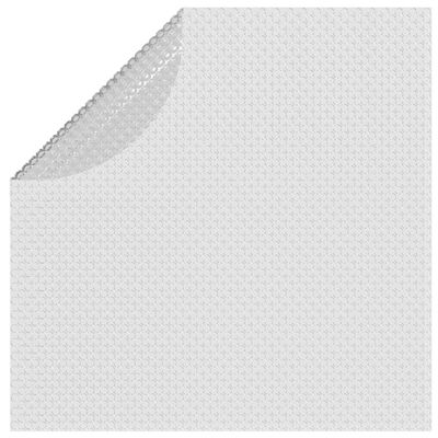 vidaXL flydende solopvarmet poolovertræk 455 cm PE grå