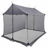 vidaXL Camping tarp med mesh v&aelig;gge Gr&aring; og orange 270 x 210 x 210 cm