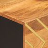 vidaXL sofabord 80x50x40 cm massivt mangotræ brun og sort
