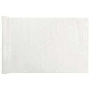 vidaXL altanafsk&aelig;rmning 1000x120 cm PVC hvid