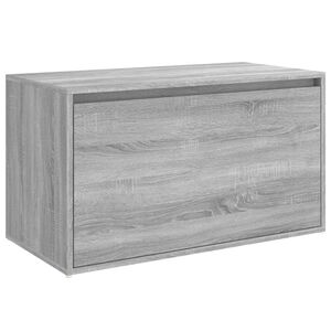 vidaXL entr&eacute;b&aelig;nk 80x40x45 cm konstrueret tr&aelig; gr&aring; sonoma-eg