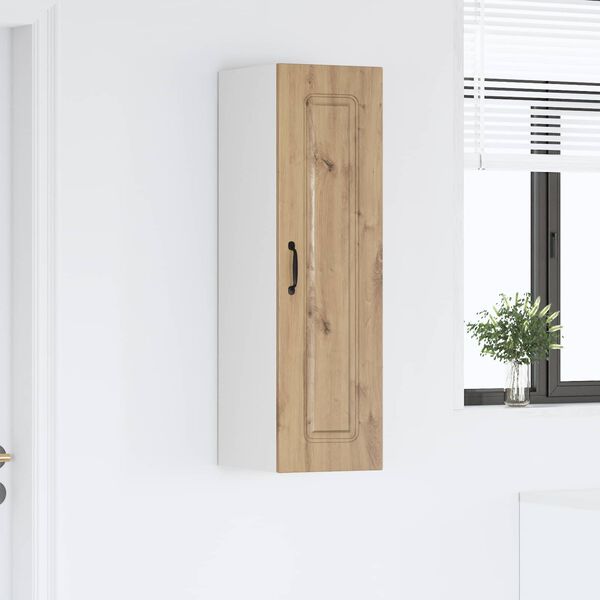 vidaXL K&oslash;kkenskab Kalmar Artisan Egetr&aelig; 30 x 31 x 100 cm