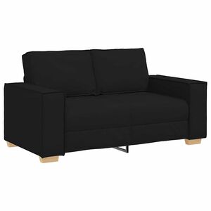 vidaXL 2-personers sofa sort 160x78x84 cm stof