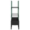 vidaXL plantekasse med espalier 120x40x142,5 cm PP sort
