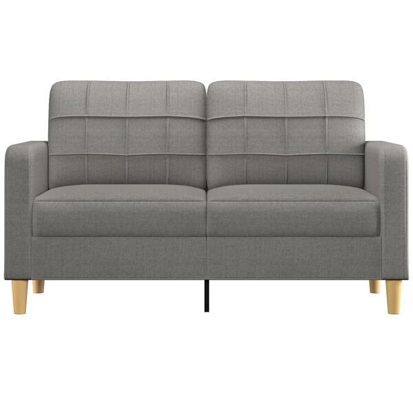 vidaXL 2-personers sofa 140 cm stof m&oslash;rkegr&aring;