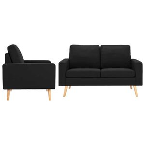 vidaXL sofas&aelig;t 2 dele stof sort