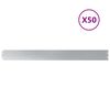 vidaXL pl&aelig;nekanter 50 stk. 10x103 cm galvaniseret st&aring;l