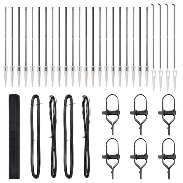 vidaXL Hegnsp&aelig;l Gr&aring; 50 x 1,4 m (16 x 16 mm net) St&aring;l og PVC