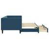 vidaXL daybed med udtr&aelig;k og skuffer 80x200 cm stof bl&aring;