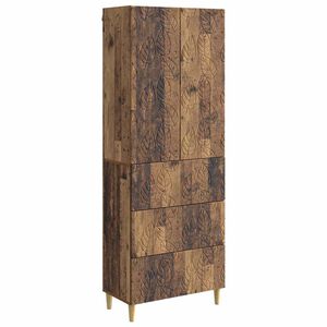 vidaXL Skab S&aelig;t 2 stk. 66 x 34,5 x 90 cm Konstrueret tr&aelig; Gammelt tr&aelig;