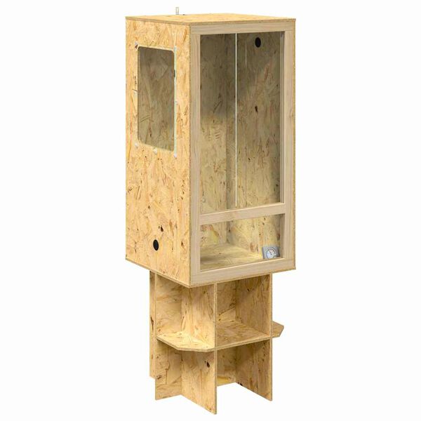 vidaXL Terrarium Brun 50 x 50 x 130 cm OSB