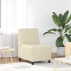 vidaXL | Modulsofa enhed uden arme | Creme 55 x 74 x 82 cm Kunstl&aelig;der