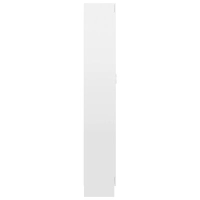 vidaXL bogskab 82,5x30,5x185,5 cm spånplade hvid højglans