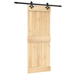 vidaXL Skyded&oslash;r 80 x 210 cm Massivt Fyrretr&aelig; (Ubehandlet)