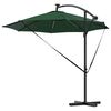 vidaXL Kantilever bananparasol Grøn 294 x 294 x 248 cm