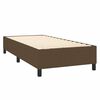 vidaXL Boxspring sengeramme M&oslash;rkebrun 100x200 cm Stof