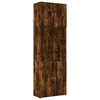 vidaXL skab 80x42,5x249 cm konstrueret tr&aelig; r&oslash;get egetr&aelig;sfarve