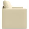 vidaXL Sovesofa 110cm Creme Kunstl&aelig;der