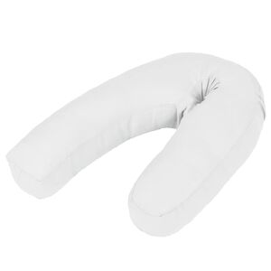 vidaXL graviditetspude J-form 54x(36-43) cm hvid