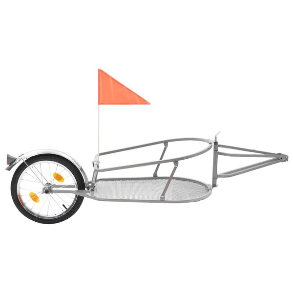 vidaXL cykelbagagetrailer med taske orange og sort