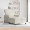 vidaXL Chaise Lounge med pude Creme 91 x 157 x 91 cm Fl&oslash;jl