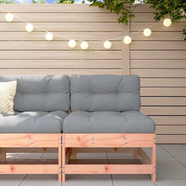 vidaXL midtermodul med hynder massivt douglasgran