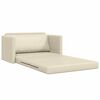 vidaXL Sovesofa Creme 124 x 71 x 78 cm Fløjl