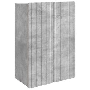 vidaXL V&aelig;gmonteret skab Betongr&aring; 66 x 34,5 x 92 cm Konstrueret tr&aelig;