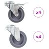 vidaXL drejehjul med bolthul 8 stk. 75 mm